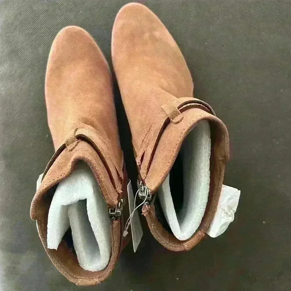 Aqua College B5725 Ankle Boots, Women's Size 8W, Brown - Picture 4 of 4